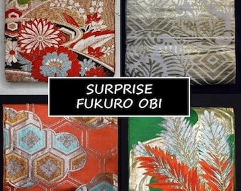 Vintage Japanse Fukuro Obi formele kimonoriem kimonosjerp muurdecoratie - Surprise Me!