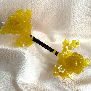 Vintage Kanzashi Japanese Kimono Hair Accessories Traditional Hair Ornaments - Sliding Florals 1