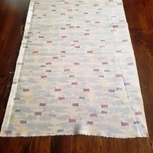 Vintage Japanese Kimono Yardage  Upcycle Repurpose Silk Kimono Fabric  - Pastel Bricks