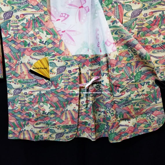 Vintage Japanese Michiyuki Woman's Silk Jacket fo… - image 9