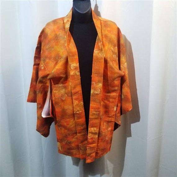 Vintage Japanese Kimono Jacket Haori Short Kimono… - image 2