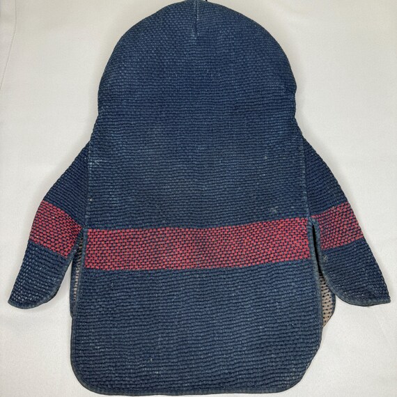 Antique Japanese Fireman's Hood Hat Hikeshi Zukin Indigo Blue