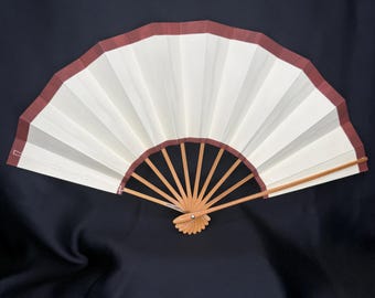Vintage Japanese Folding Dance Fan Sensu Traditional Kimono Accessory - Miyawaki Baisen-an