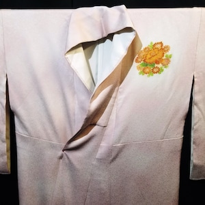 Vintage Japanese Kimono Silk Womans Kimono Authentic Semi-Formal Kimono - French Knots