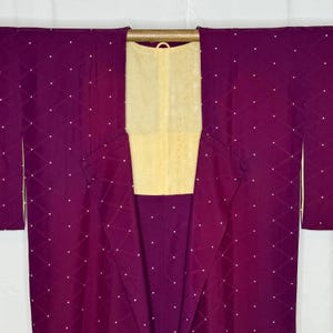 Vintage Japanese Kimono Modified Michiyuki Coat Japanique Jacket XL Free Size - Starry Night