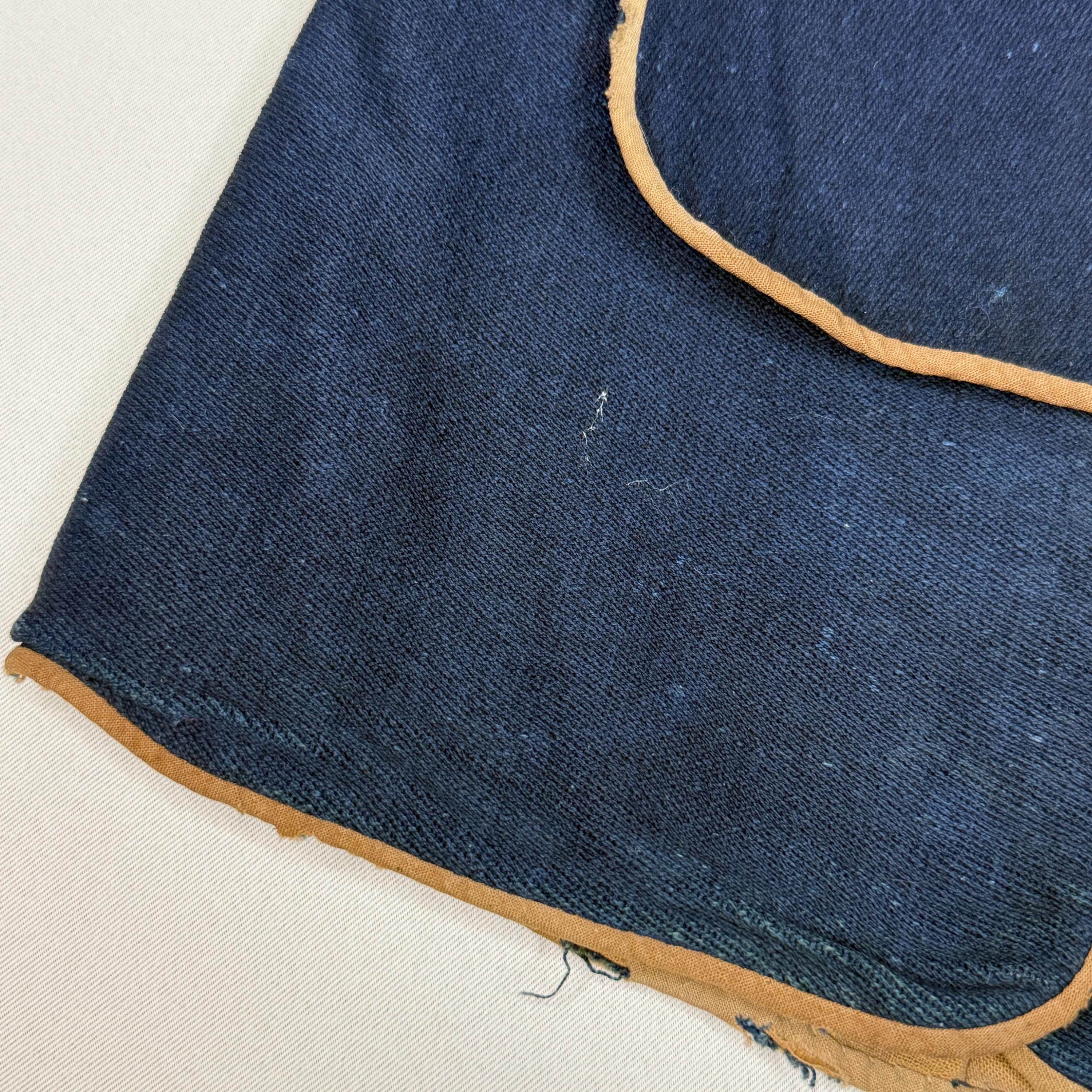 Antique Japanese Fireman's Hood Hat Hikeshi Zukin Indigo Blue