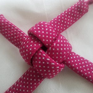 Haori Himo Vintage Japanese Kimono Jacket Cording Ties Closure Woven Kumihimo - Polka Dots