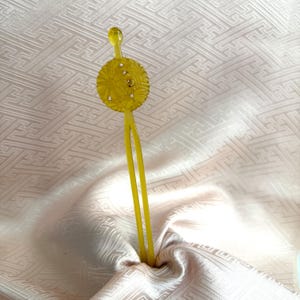 Vintage Kanzashi Japanese Kimono Hair Accessories Traditional Hair Ornaments - Circle Floral Hirauchi