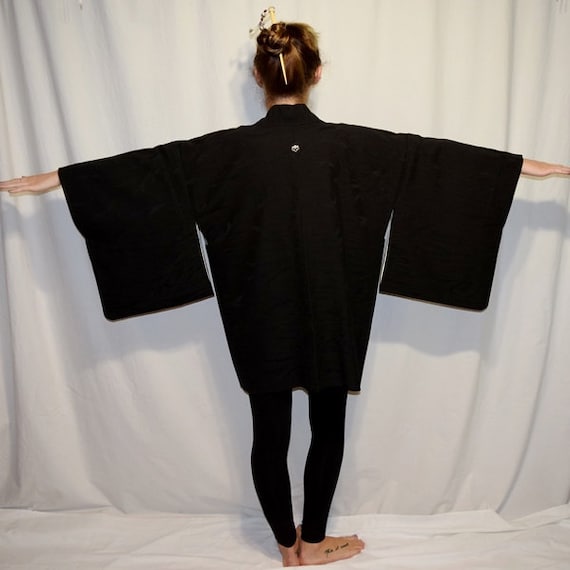 Japanese Vintage Haori Black Kimono 正絹 il_fullxfull.5159966440_dtkp.jpg