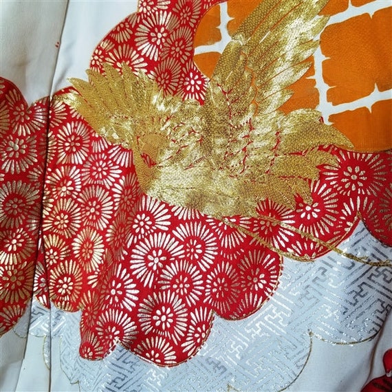 Vintage Japanese Wedding Kimono Uchikake Bridal G… - image 6