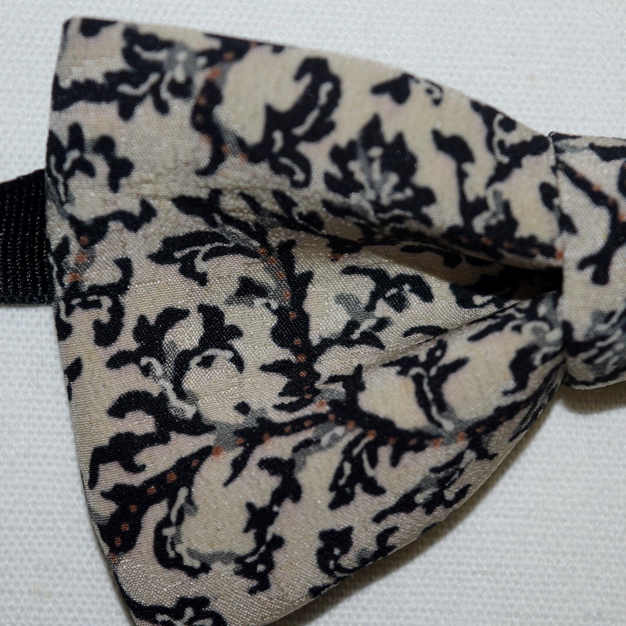 Bow Tie Men's Suit Accessory Vintage Japanese Kimono Fabric Bowtie
