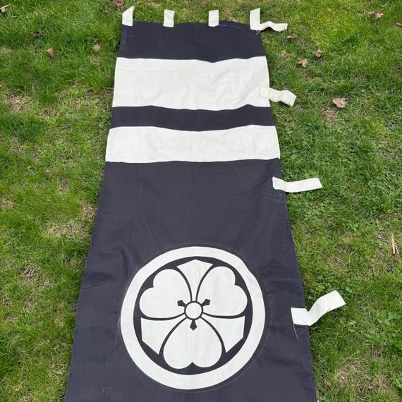 Norobi Banner Vintage Japanese Vertical Heavy Cotton Flag Boy's
