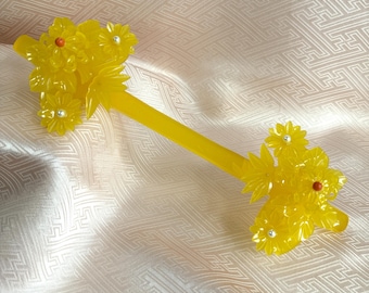 Vintage Kanzashi Japanse kimono-haaraccessoires Traditionele haarversieringen - glijdende bloemen 2
