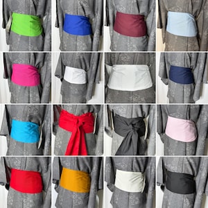Simple Sash Belt for Kimono Casual Obi Contemporary Cotton - Many Color Options