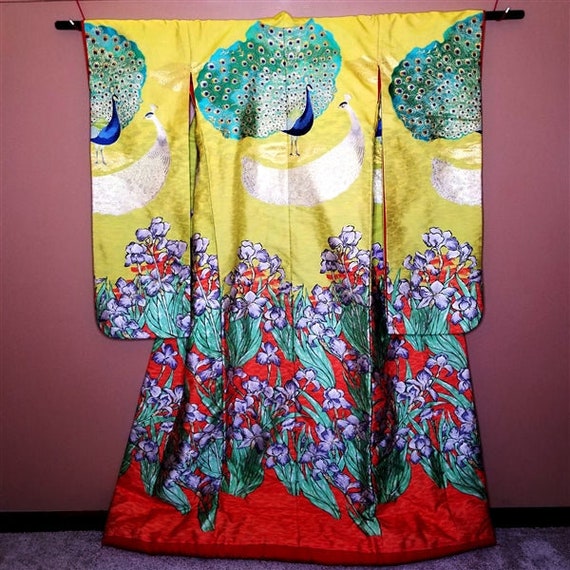 Vintage Japanese Wedding Kimono Uchikake Bridal G… - image 1