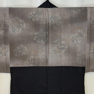 Vintage Japanese Man&#39;s Haori Men&#39;s Kimono Jacket Silk Coat Traditional Authentic - Subtle Scenes