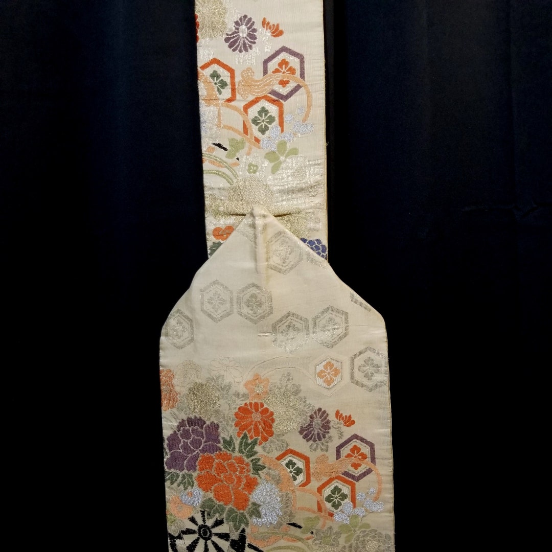 Vintage Japanese Obi Kimono Belt Nagoya Style Silk Sash Wear or Display ...