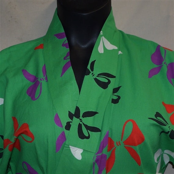 Vintage Japanese Yukata Summer Kimono Cotton Robe… - image 1