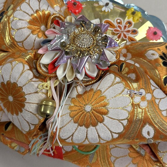 Vintage Japanese Obi Kimono Belt Tsuke Style Quick Tie Obi 