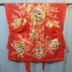 Vintage Japanse meisje formele Kimono Robe peuter kind Kimono - moeders en pruimen