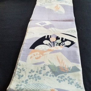 Vintage Japanese Obi Kimono Belt Fukuro Style Silk Sash - Summer Ro