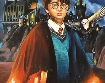 Harry Potter y la piedra filosofal - pintura acrílica