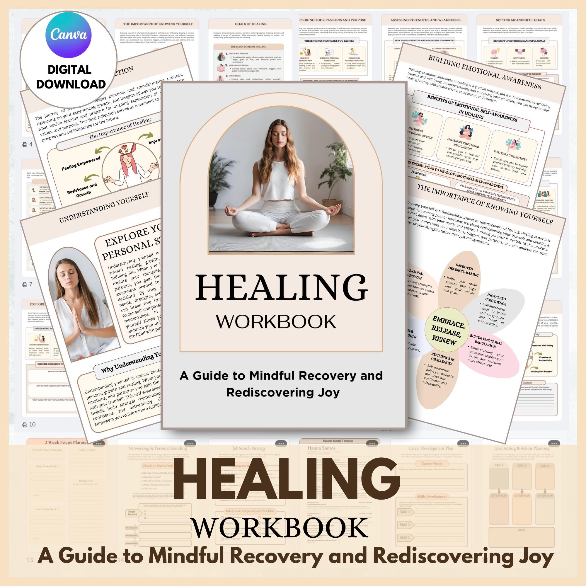 Healing Workbook | Trauma Processing, Emotional Wounds, Inner Child ...