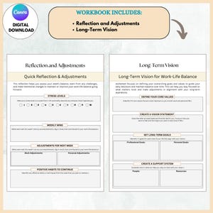 Work-life Balance Workbook: SMART Goals, Daily Focus (PDF) - Etsy