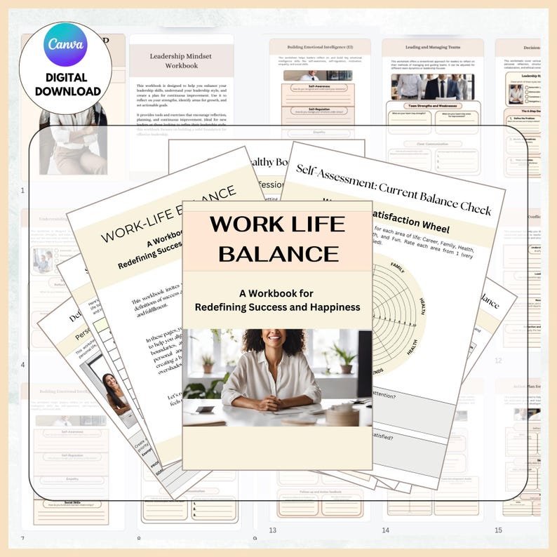 Work-life Balance Workbook: SMART Goals, Daily Focus (PDF) - Etsy
