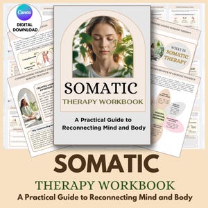 Somatic Therapy Workbook, Nervous System Regulation Worksheets, Emotional Regulation, Trauma healing, Somatic Healing, pstd, emdr, dbt, cbt.