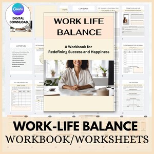 Work-life Balance Workbook: SMART Goals, Daily Focus (PDF) - Etsy