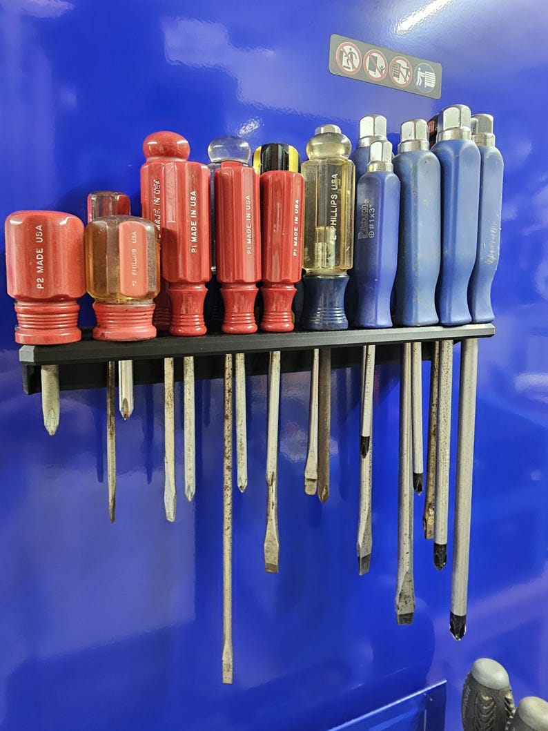 Tolson Screwdriver Racking Magnetic Screwdriver Holder | Tool Organizer | Rubber Backing - Etsy