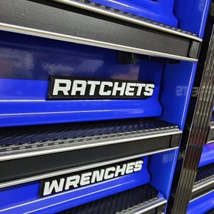 Toolbox Labels | Custom Magnetic Drawer Labels for Toolboxes, Cabinets & Shelving | Personalized 10 Pack image 10