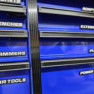 Toolbox Labels | Custom Magnetic Drawer Labels for Toolboxes, Cabinets & Shelving | Personalized 10 Pack image 12