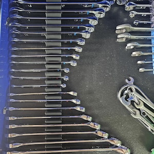 Magnetic Wrench Organizer | 1-13 Slot Tool Holder Block | Custom Wrench Rack With Magnetic Base | Toolbox Drawer Organizer image 2