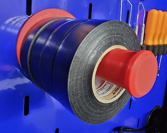 Magnetic Electrical Tape Holder – 2 or 4 Roll Tape Organizer w/ Rubber-Backed Magnet