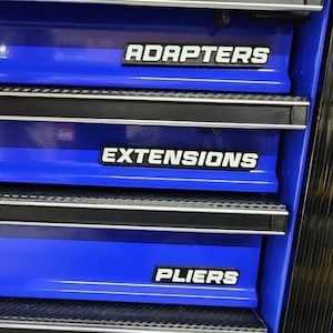 Toolbox Labels | Custom Magnetic Drawer Labels for Toolboxes, Cabinets & Shelving | Personalized 10 Pack image 11