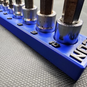 ICON Socket Set Holder for 59755, 56581, 59732, 56585 Magnetic Organizer for Tool Drawer Ball Hex Socket Storage Harbor Freight ICON