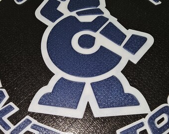 Cornwell Tools Platinum Series Badge Decal – 16x2.5”, Chrome & Black, Adhesive Back