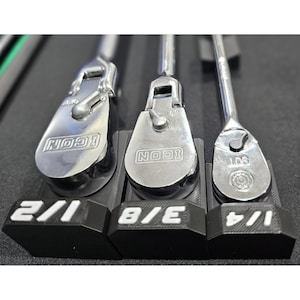 Magnetic Ratchet Holders for Toolbox Organization for Snapon Mac Matco Icon Craftsman & More Tool Holders for Mechanics by S3C