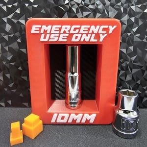10mm Emergency Socket Holder | Backup 10mm Organizer | 1/4 3/8 1/2 Drive