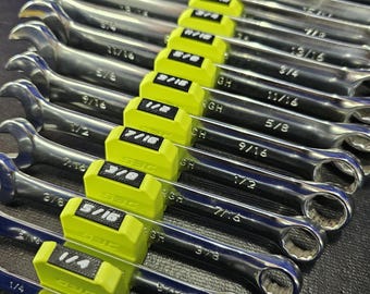 Professional Magnetic Wrench Organizer | Premium Modular Toolbox Storage System | Custom Size Labels