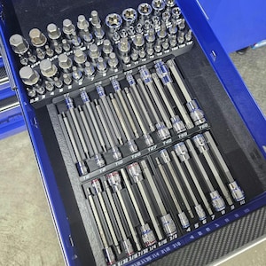 Master Bit Socket Organizer – Fits Quinn 87pc Set #70347 Magnet-Ready Holders