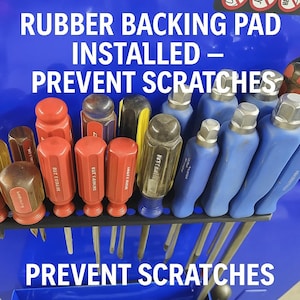 Magnetic Screwdriver Holder w/ Scratch Guard | Toolbox Organizer Rack for Screwdrivers | MAC, MATCO, US General, Snap-On, Icon, Craftsman