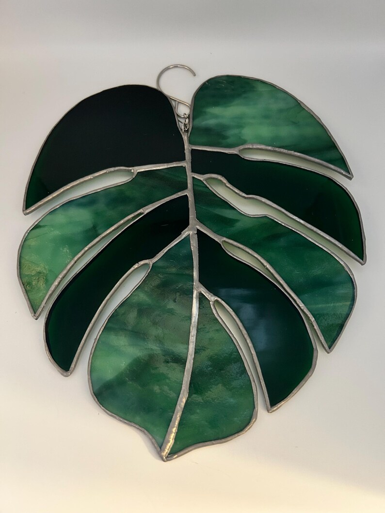 Stained Glass Monstera Leaf - Etsy
