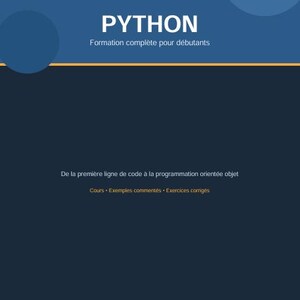 Vollständiger PDF-Schulungskurs zum Erlernen von Python