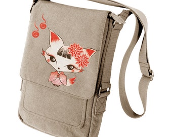 Kimono Fox Military Style Ipad Bag