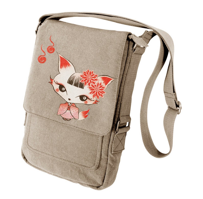 Kimono Fox Military Style iPad Bag image 1