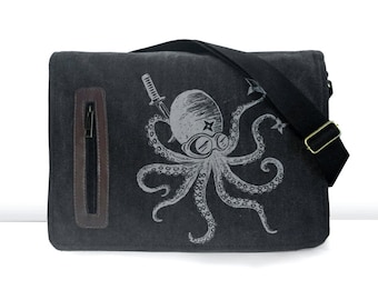 Ninja Octopus messenger bag