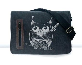 Kawaii Ninja Owl  messenger bag